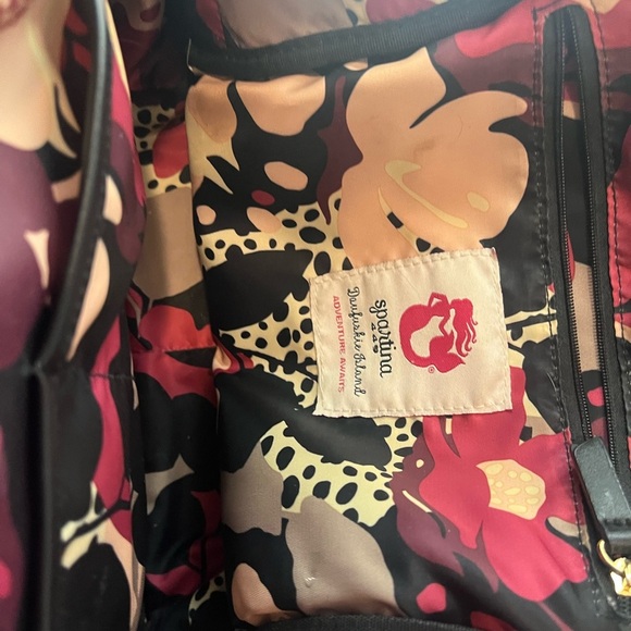 Spartina 449 Black Evie Armada Convertible Backpack - Picture 2 of 16